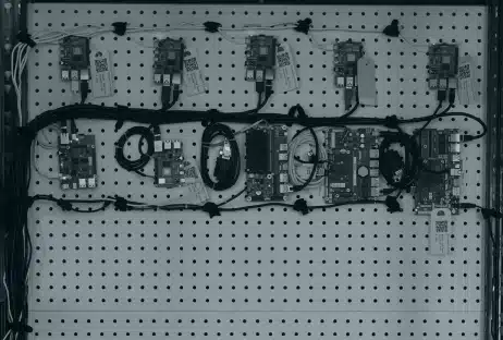 Test bench blue